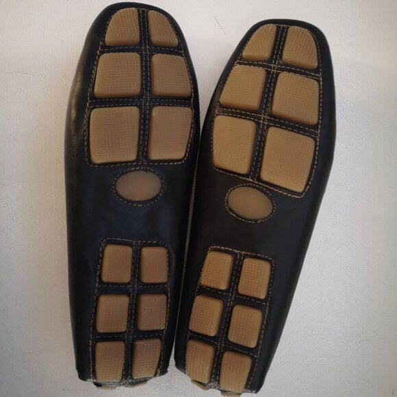 Wanted Ladies Leather Upper Size 7 Black & Tan Loafers / Flats - Picture 8 of 8